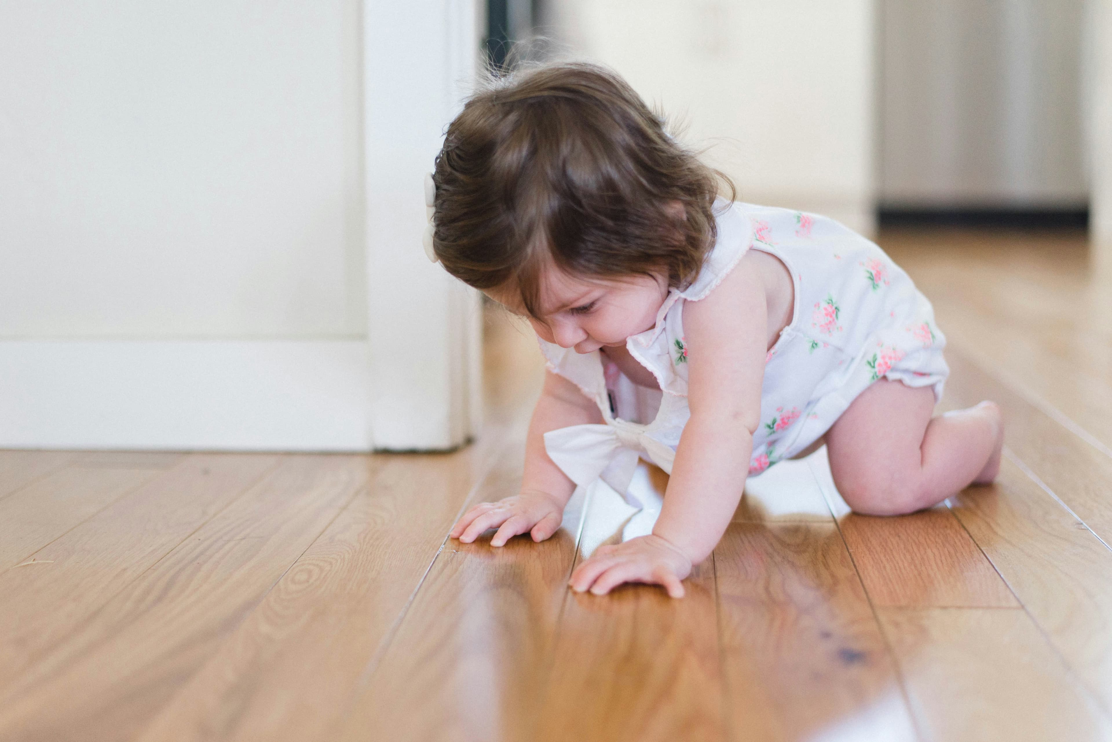 Therapist observing an infant's movement